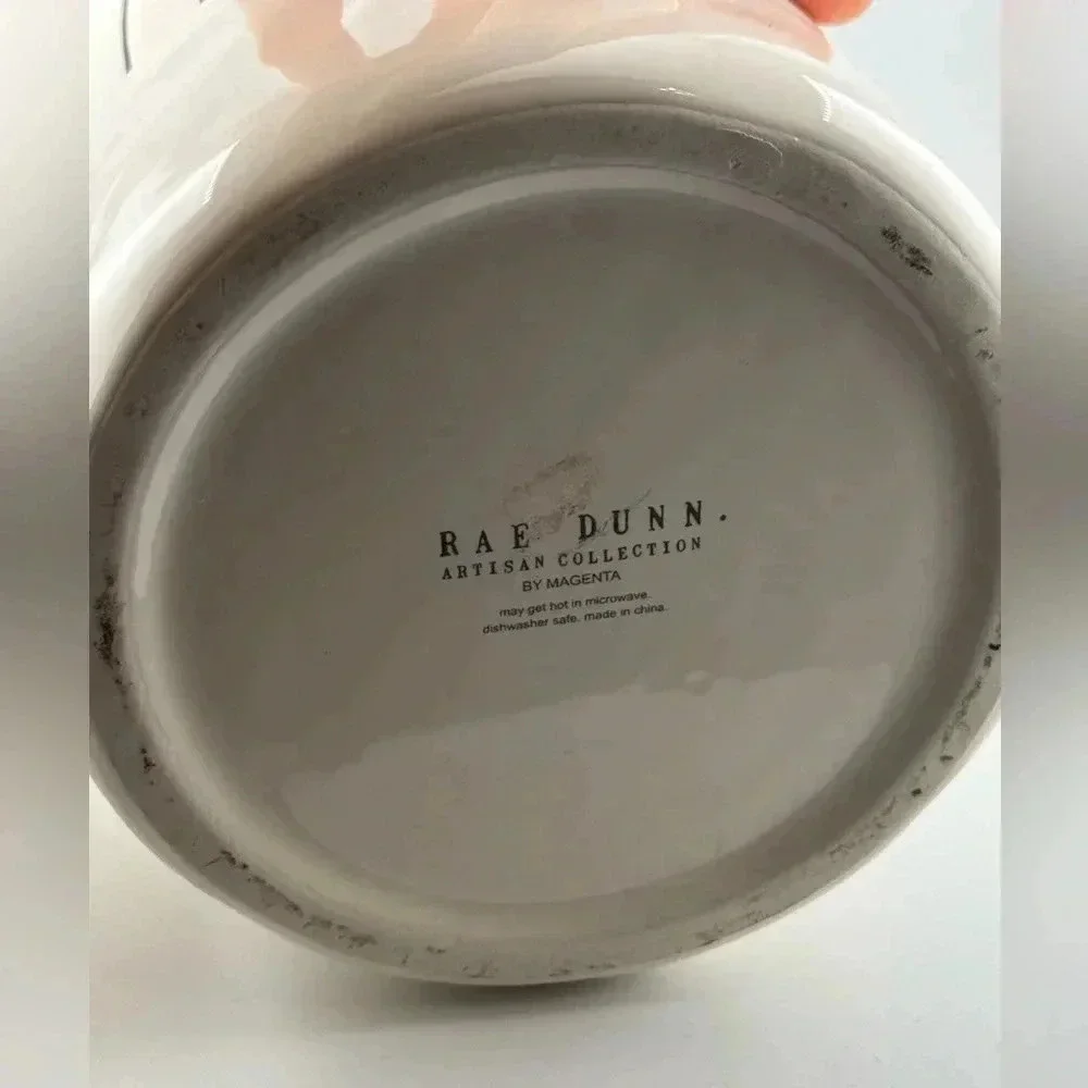 SALE FIRM Rae Dunn Vintage white ceramic Typewriter Collection Canister jarFLOUR